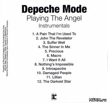 Depeche Mode - Playing The Angel (Instrumentals) (2005)